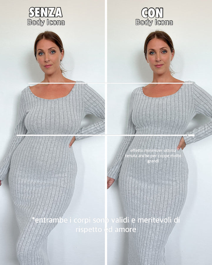 Body ICONA - Sculpt reversible SALVIA/BEIGE