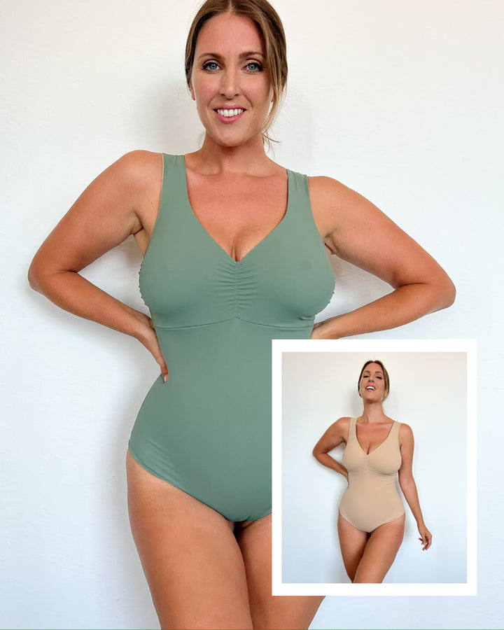 Body ICONA - Sculpt reversible SALVIA/BEIGE