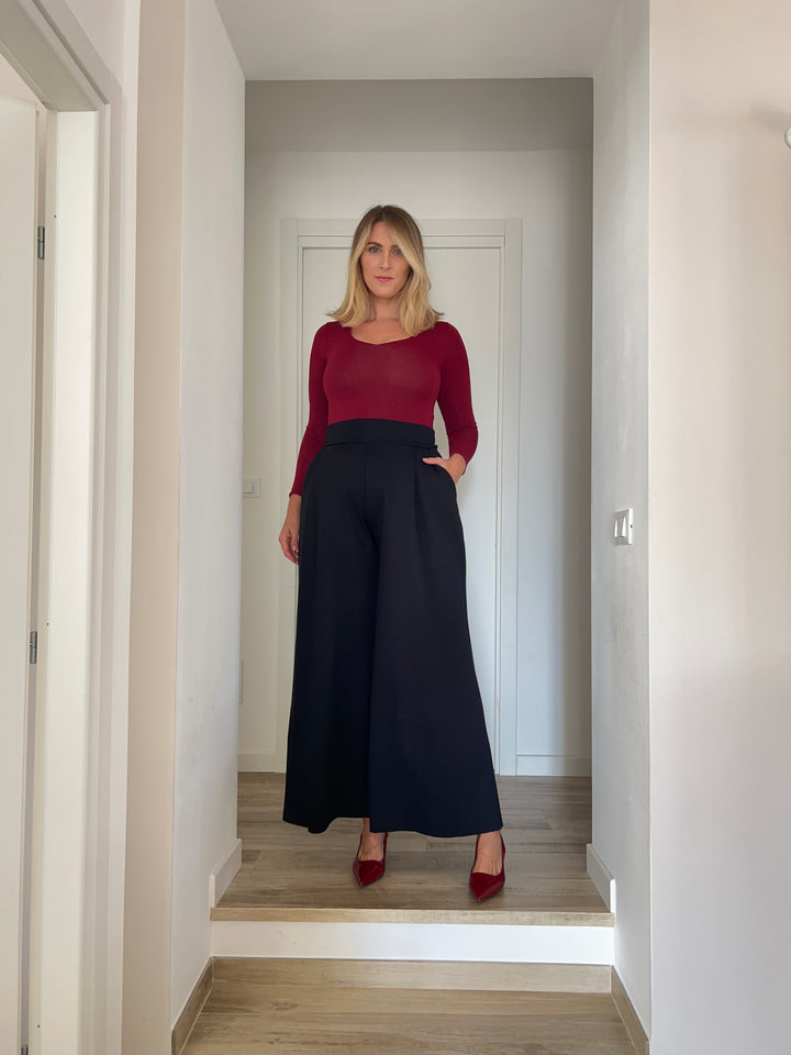 Pantalone BOSSY Punto Milano - Nero