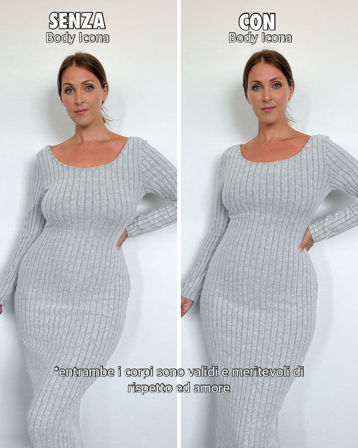 Body ICONA - Sculpt reversible SALVIA/BEIGE