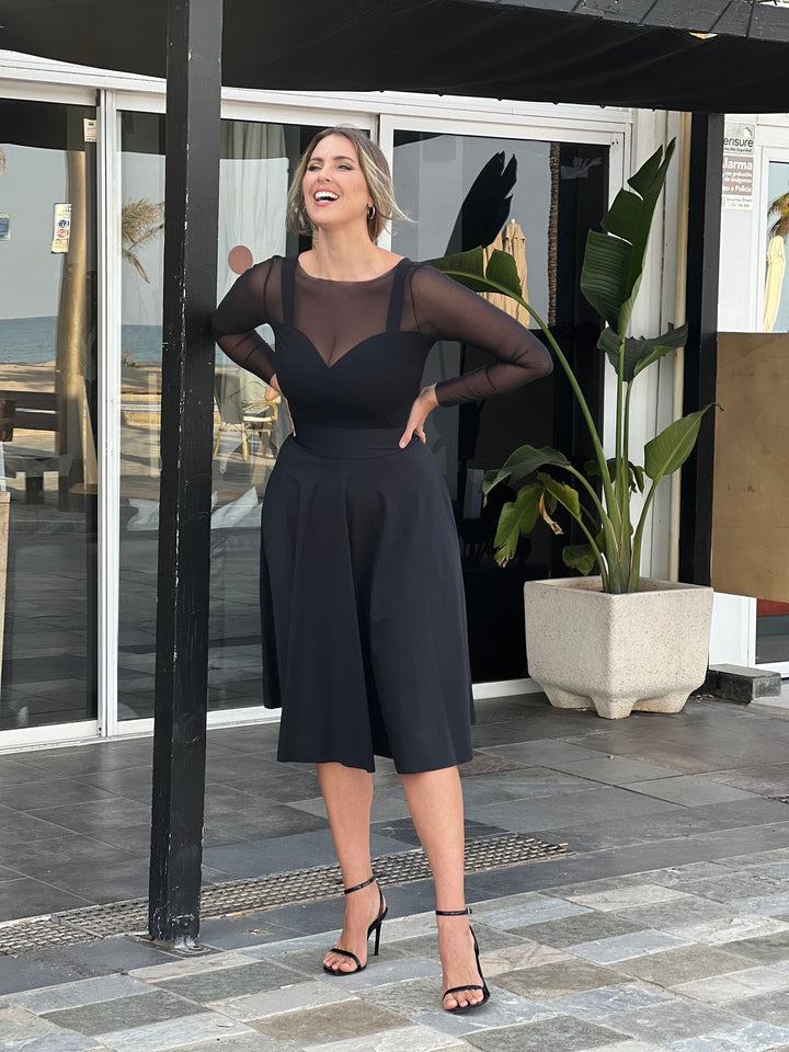 Body scollo a Cuore - NERO Sculpt