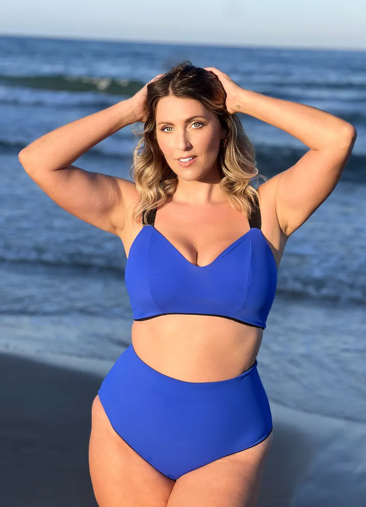 Culotte Double - 2 strati Sculpt - NERO / BLU COBALTO