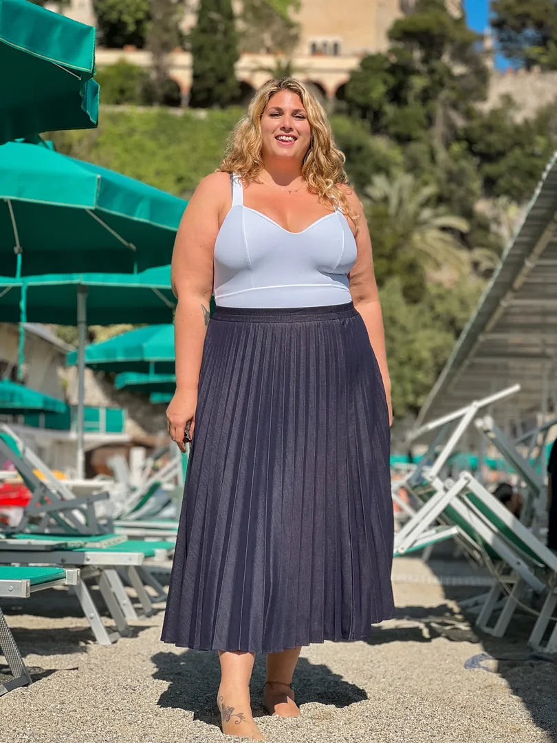 Body DIANA - Sculpt Reversibile NERO/ BLU COBALTO