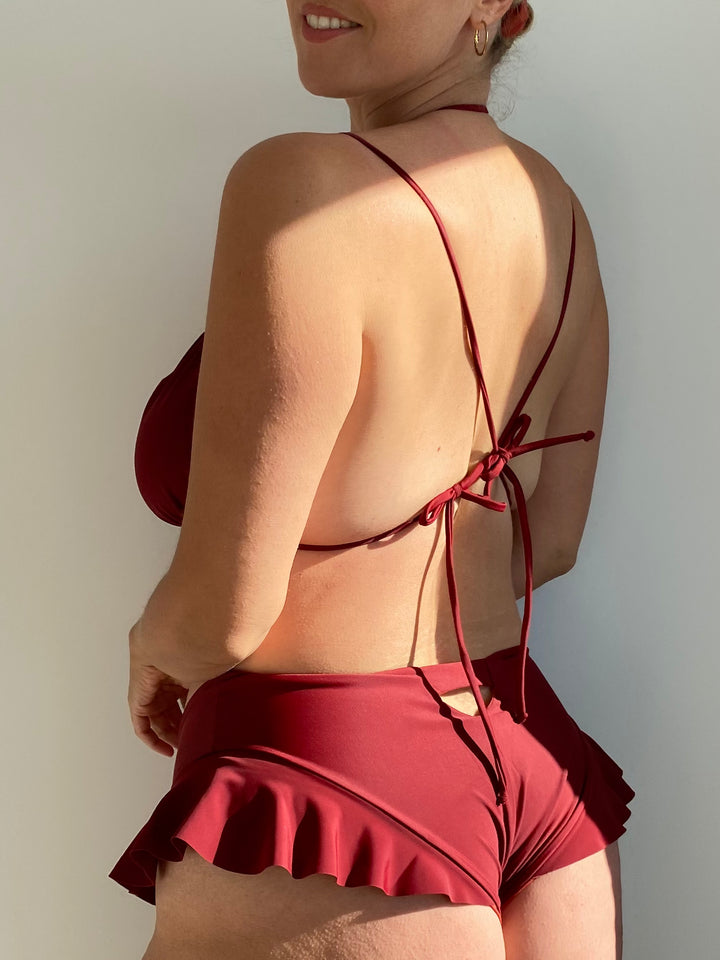 “COME TU MI VUOI” Reggiseno Triangolo - Dark Sangria 🍷🌹