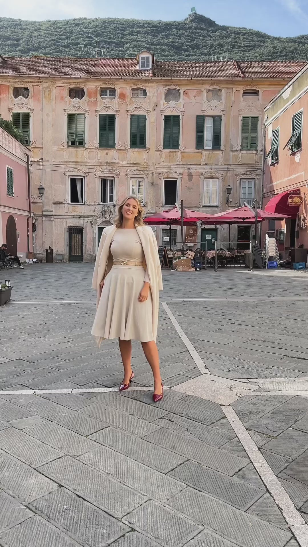 Gonna ROSSELLA Midi - Beige