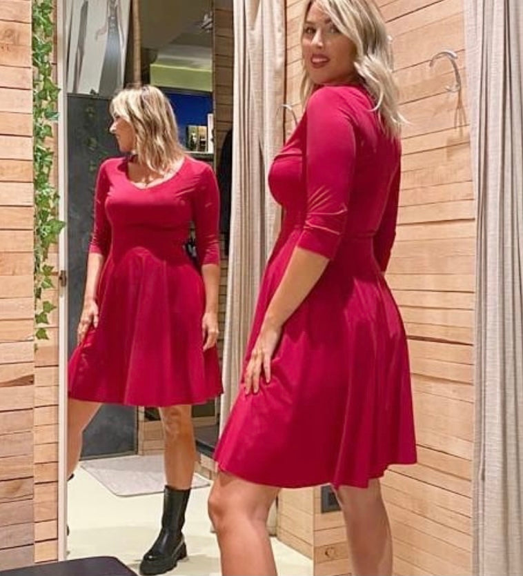 Abito EVA Sculpt - ROSSO PROFONDO