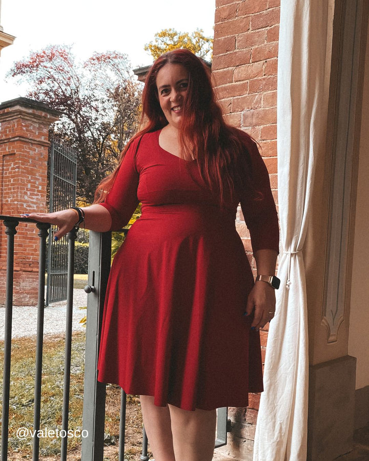 Abito EVA Sculpt - ROSSO PROFONDO