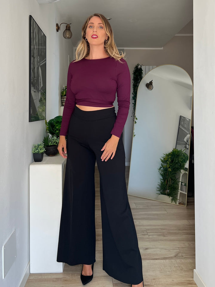 Pantalone PALAZZO Punto Milano - Nero