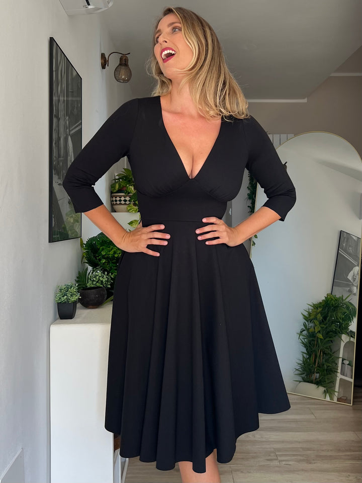 Abito SCARLETT Punto Milano - Verde Bosco (PREORDER)