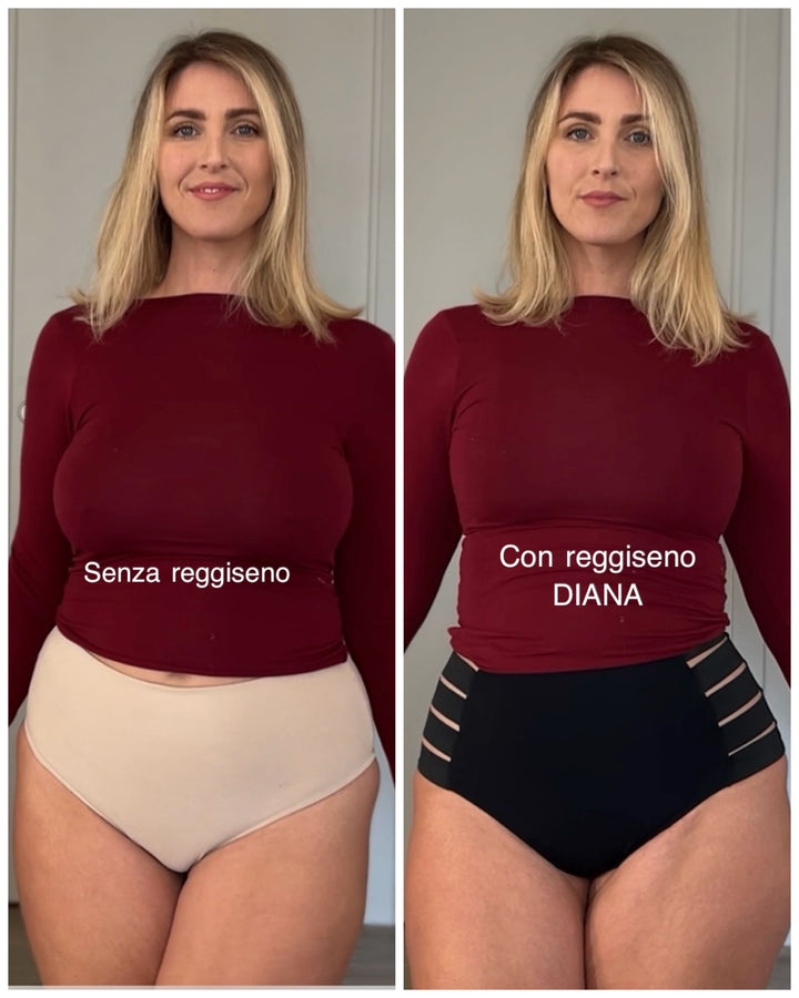 Reggiseno DIANA Sculpt - Nero / Rosso Profondo