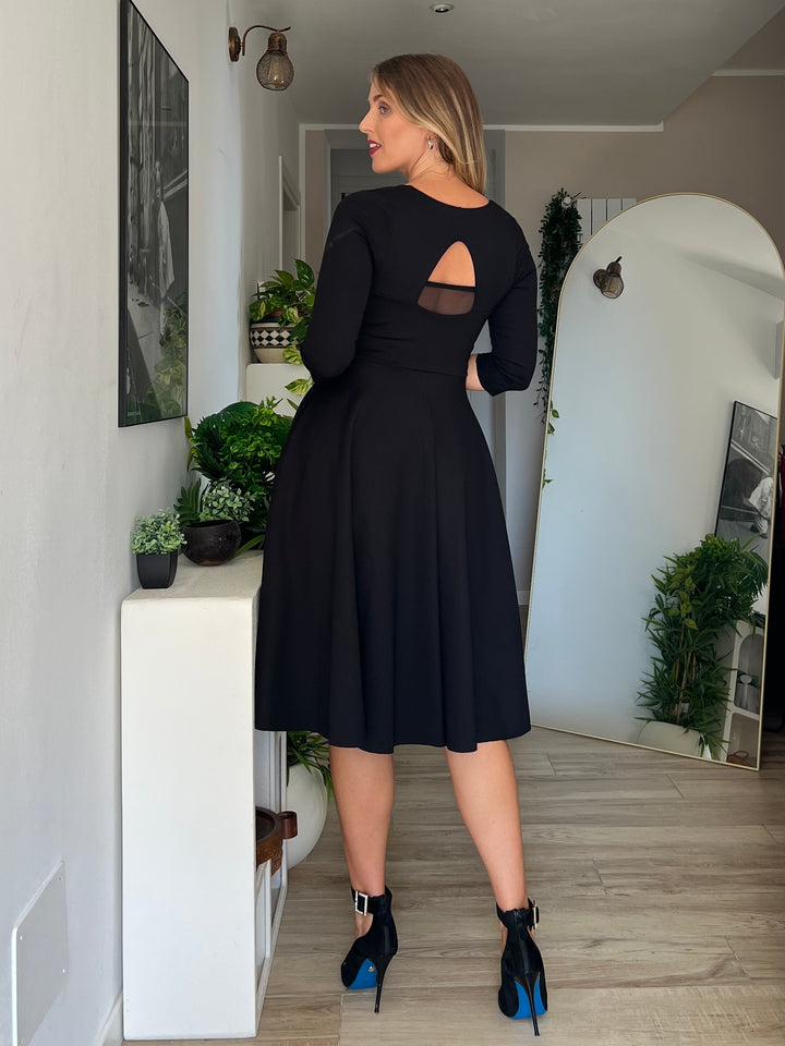Abito SCARLETT Punto Milano - Verde Bosco (PREORDER)