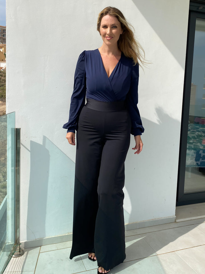 Pantalone PALAZZO Gloss  - Nero