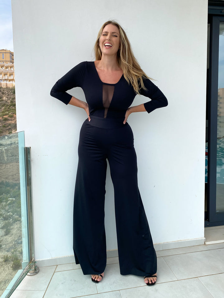 Pantalone PALAZZO Gloss  - Nero