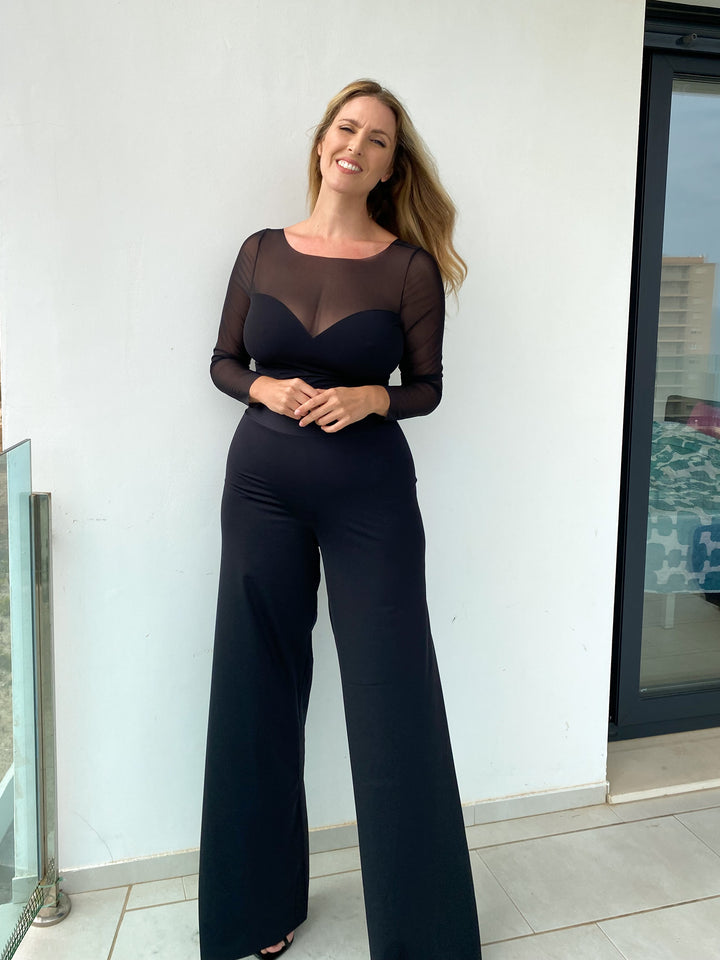 Pantalone PALAZZO Gloss  - Nero