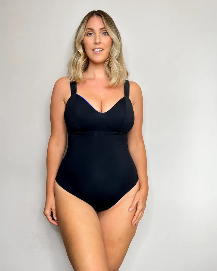 Intero DIANA - Sculpt Reversibile NERO / BLU COBALTO