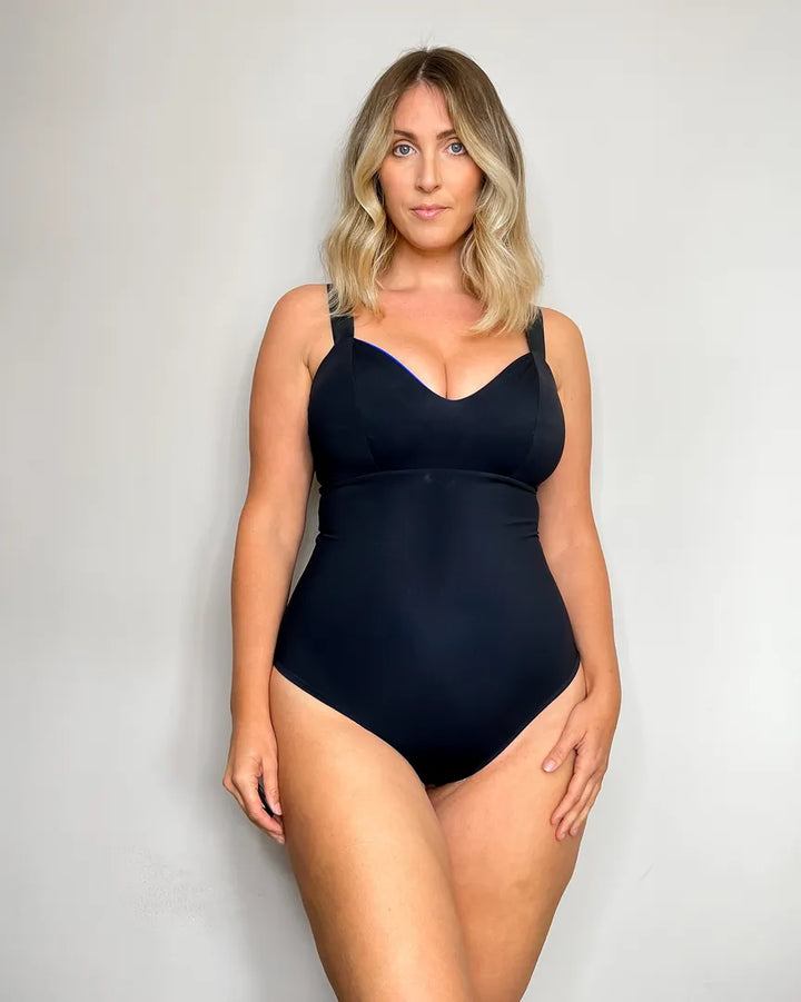 Intero DIANA - Sculpt Reversibile NERO / BLU COBALTO