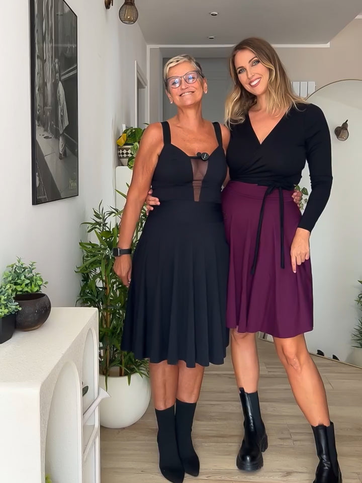 Body AURA - NERO Sculpt con Tulle
