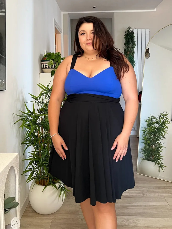 Body DIANA - Sculpt Reversibile NERO/ BLU COBALTO