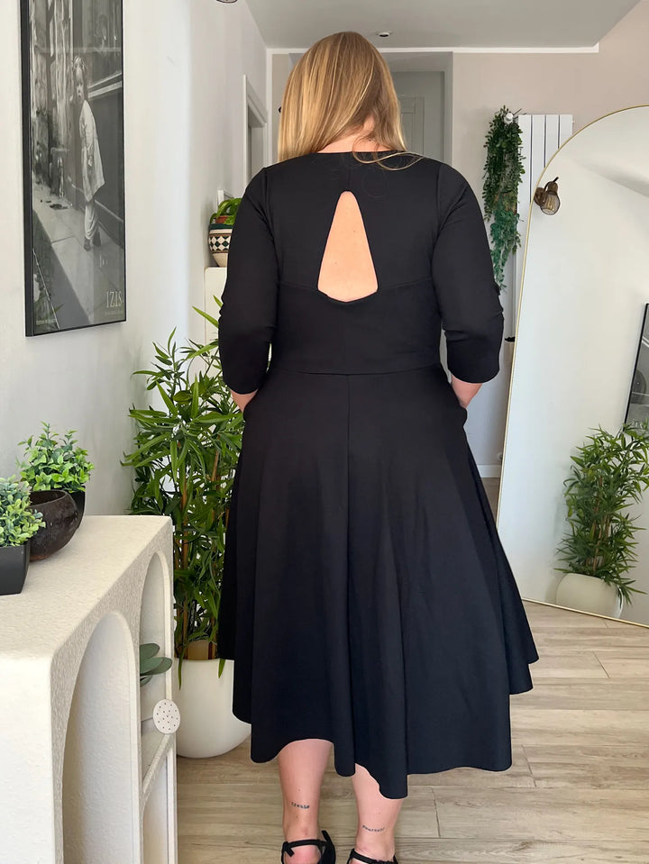 Abito SCARLETT Punto Milano - Verde Bosco (PREORDER)