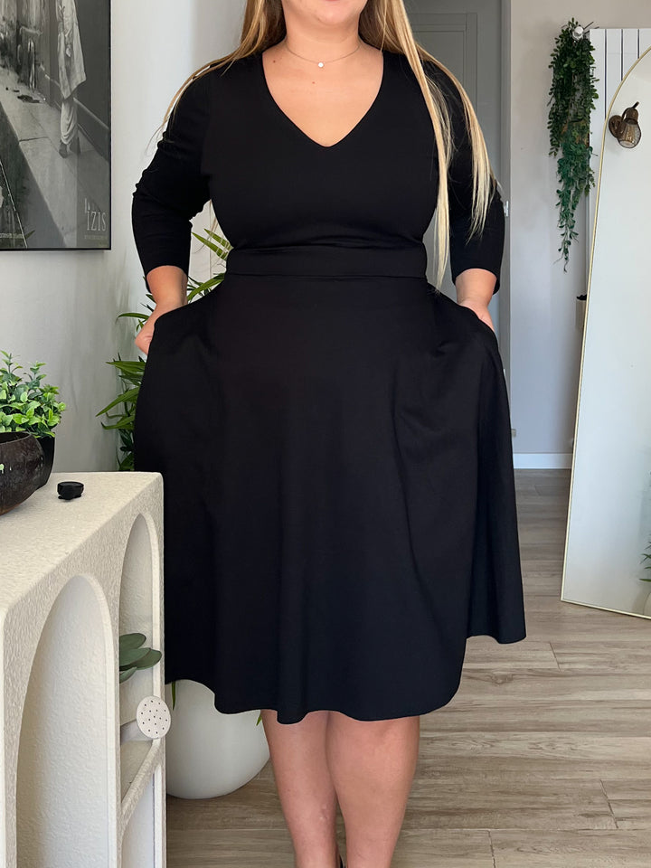 Abito AMELIE Punto Milano - Nero