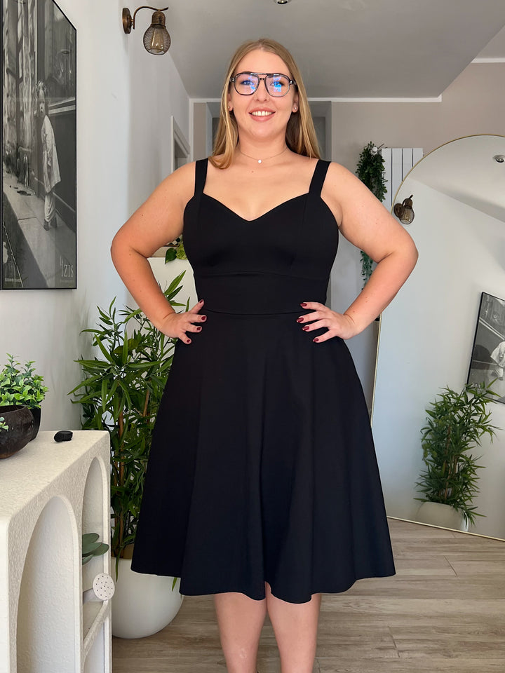 Abito DIANA Corsetto - Punto Milano Nero