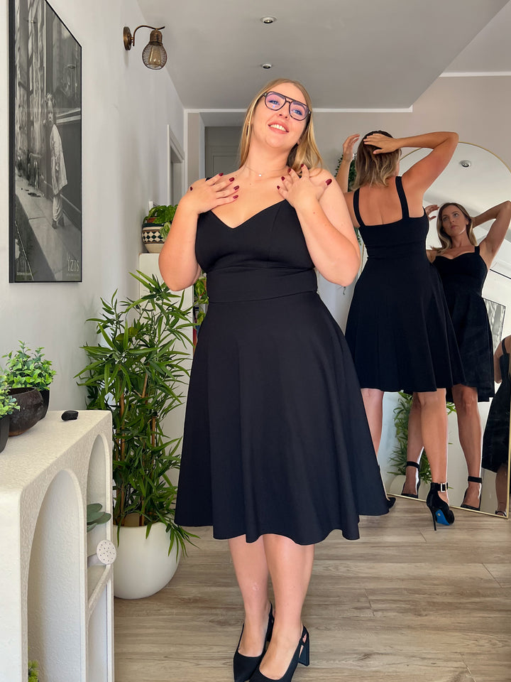 Abito DIANA Corsetto - Punto Milano Nero