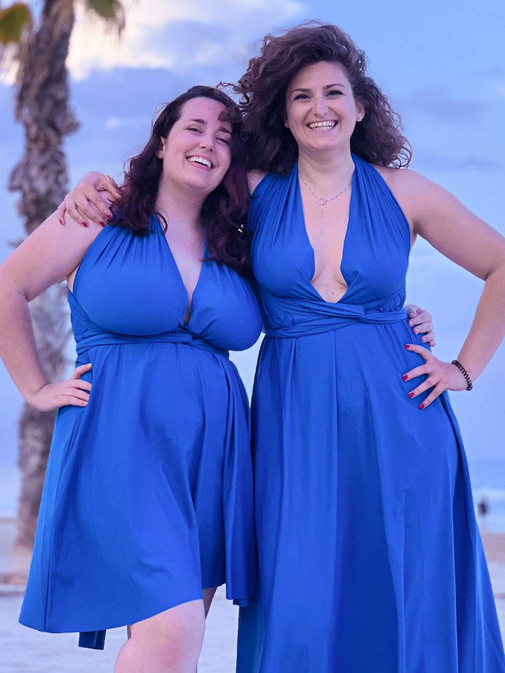 Abito OLIMPIA - Recycled - Blu