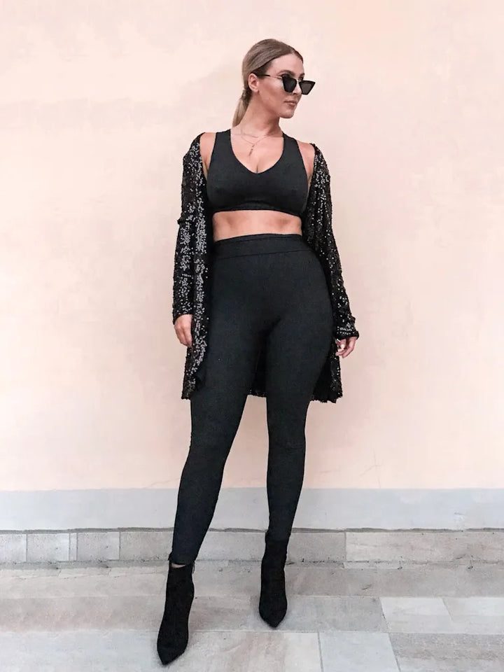 Reggiseno sport 3 strati Sculpt Sculpt- NERO