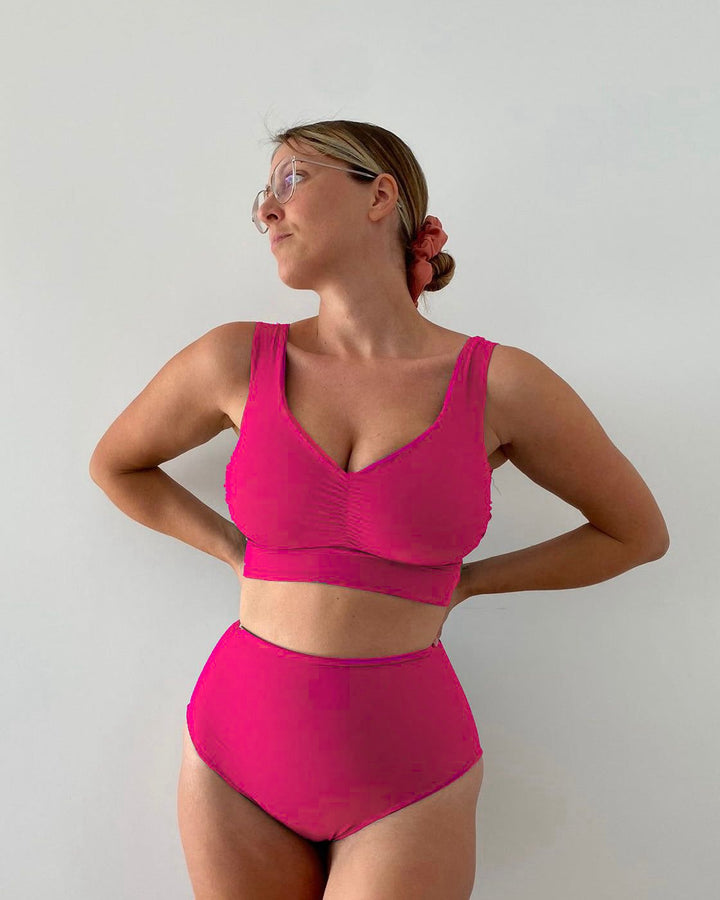 Culotte DOUBLE Sculpt - Nero / Fucsia 🦩
