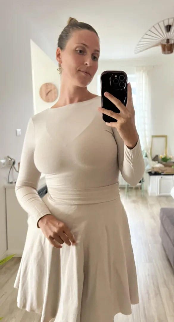 Gonna ROSSELLA Midi - Beige
