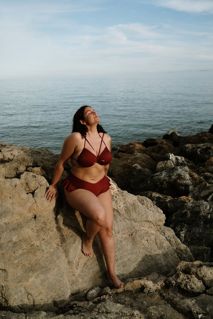 “COME TU MI VUOI” Reggiseno Triangolo - Dark Sangria 🍷🌹