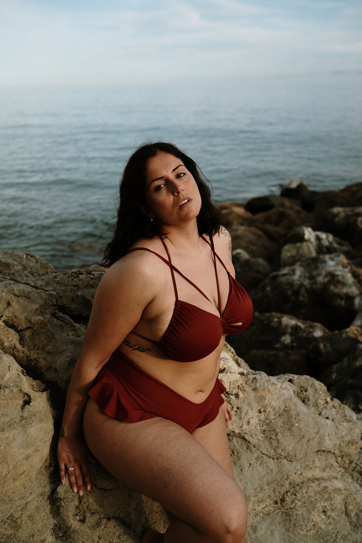 “COME TU MI VUOI” Reggiseno Triangolo - Dark Sangria 🍷🌹