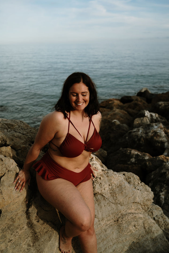 “COME TU MI VUOI” Reggiseno Triangolo - Dark Sangria 🍷🌹