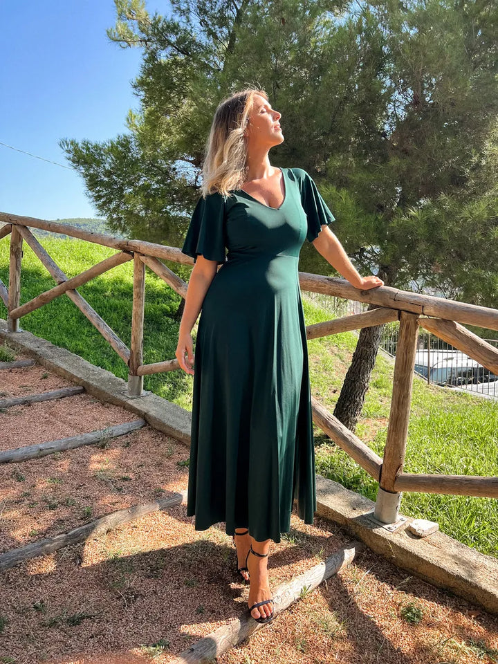 Abito INCANTO lungo - Gloss - Verde Smeraldo