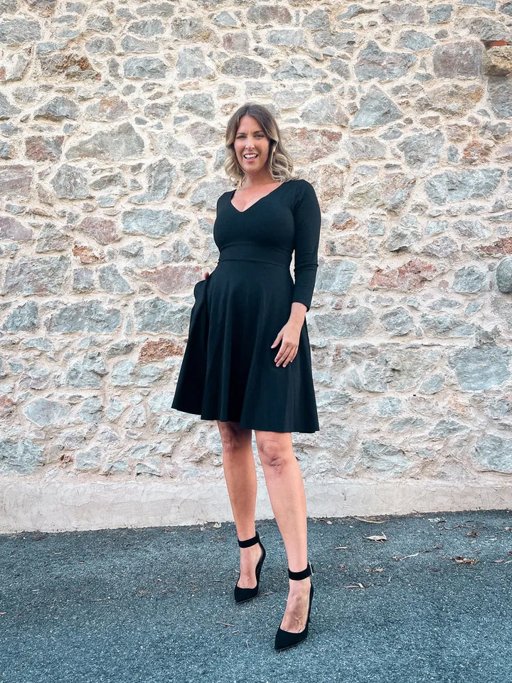 Abito AMELIE Punto Milano - Nero