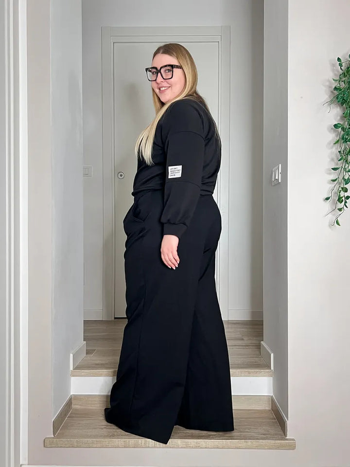 Pantalone BOSSY Punto Milano - Nero