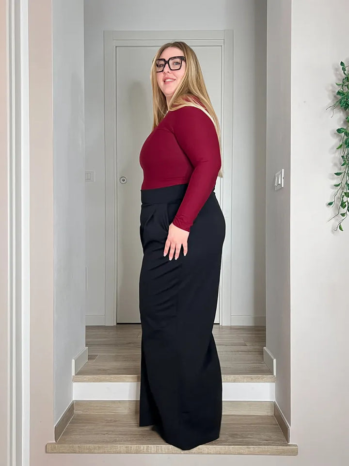 Pantalone BOSSY Punto Milano - Nero