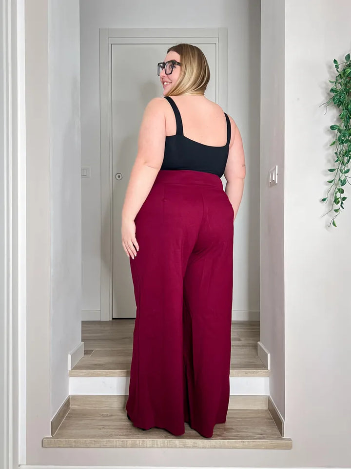 Pantalone BOSSY Punto Milano - Bordeaux