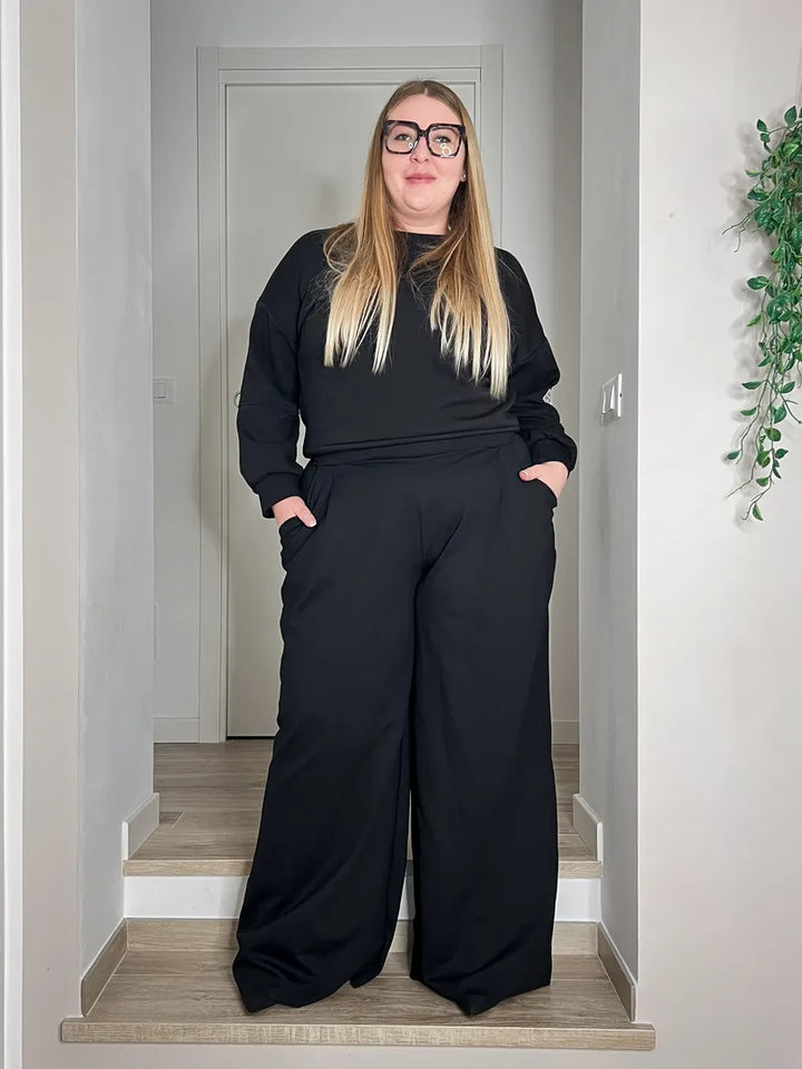 Pantalone BOSSY Punto Milano - Nero