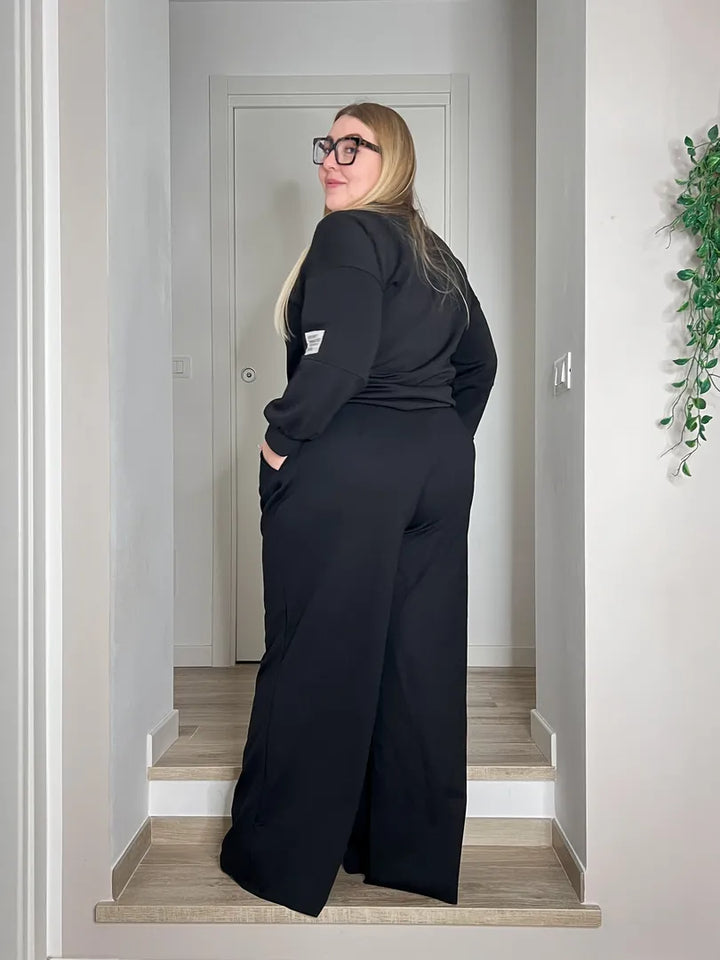 Pantalone BOSSY Punto Milano - Nero