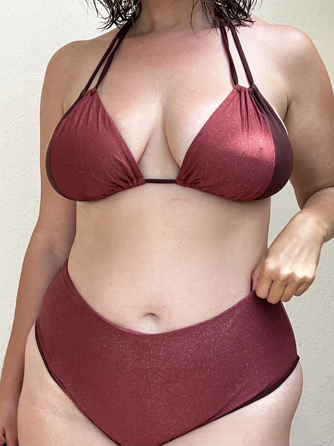 Reggiseno Triangolo - Multiway - CHOCO BRONZE | Glitter Edition