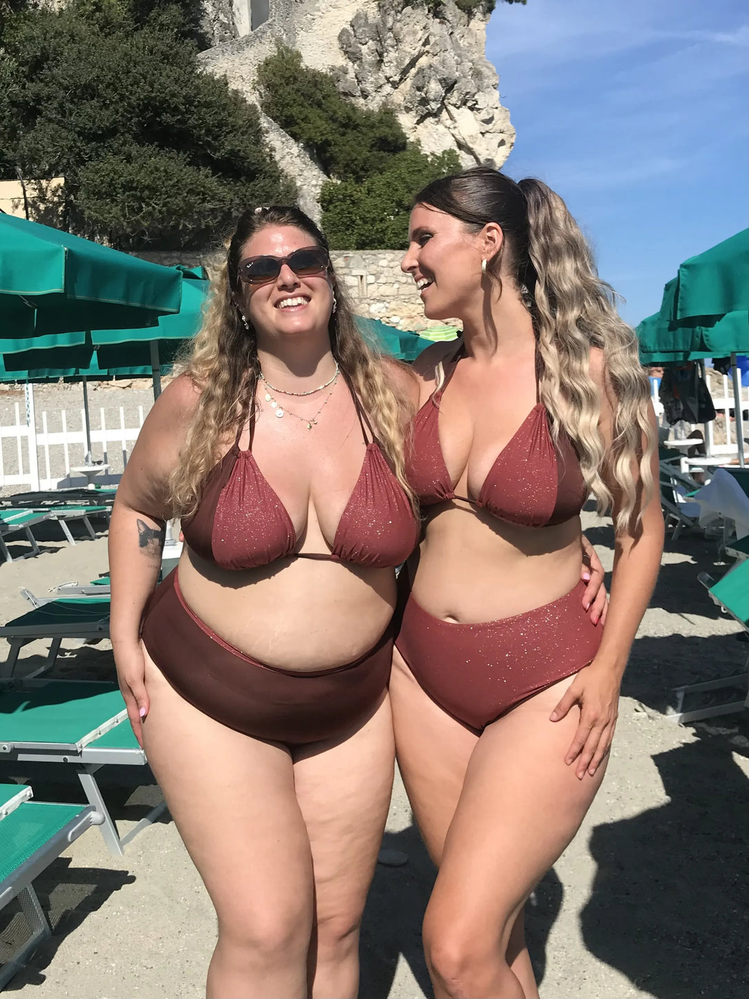 Reggiseno Triangolo - Multiway - CHOCO BRONZE | Glitter Edition