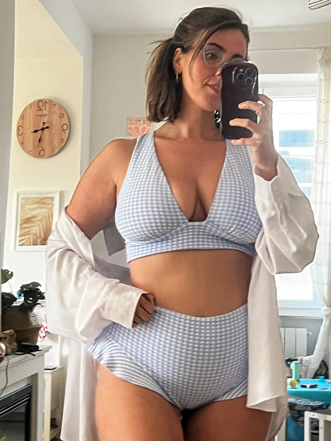 Slip POUPETTE - Reversibile -  Coquette Vichy / Righine 🍰
