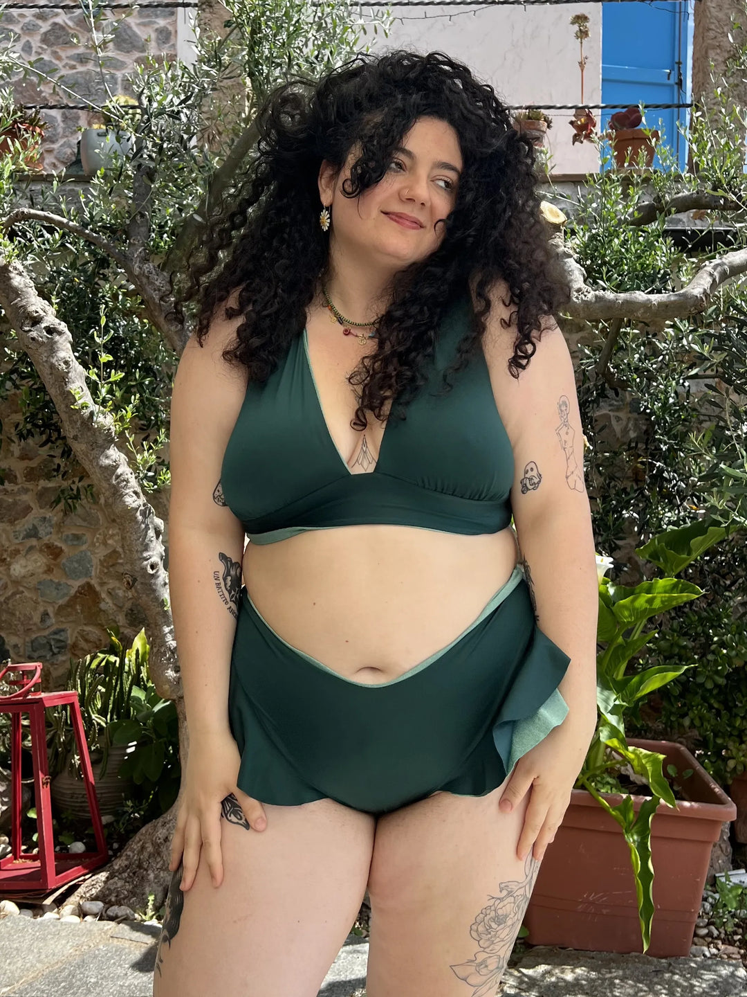 Slip SAILOR Reversibile - Forest / Sage | Lurex Edition
