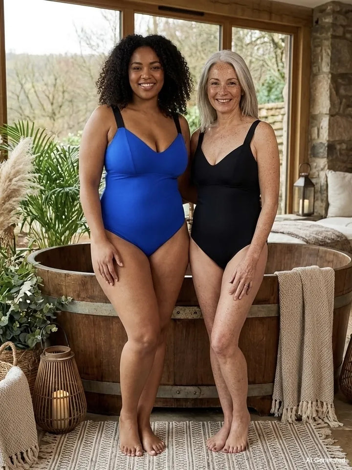 Intero DIANA - Sculpt Reversibile NERO / BLU COBALTO