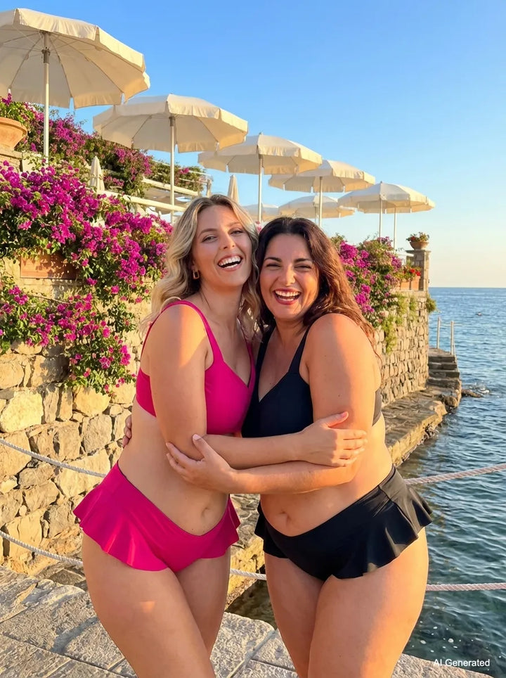 Slip SAILOR Sculpt - Reversibile - Nero / Fucsia 🦩