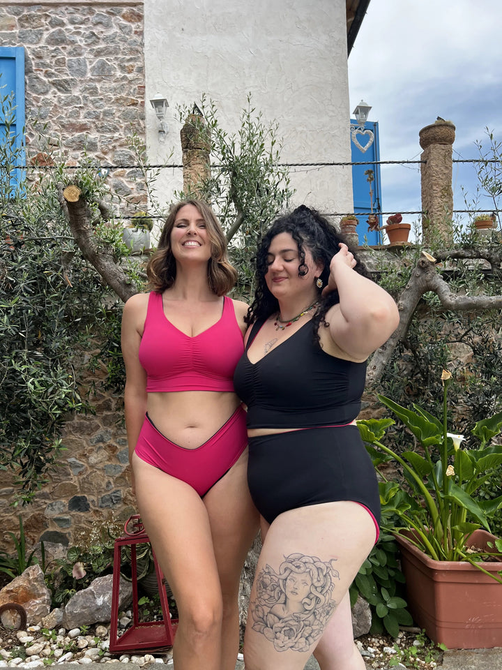 Reggiseno DOUBLE Sculpt - Nero / Fucsia 🦩