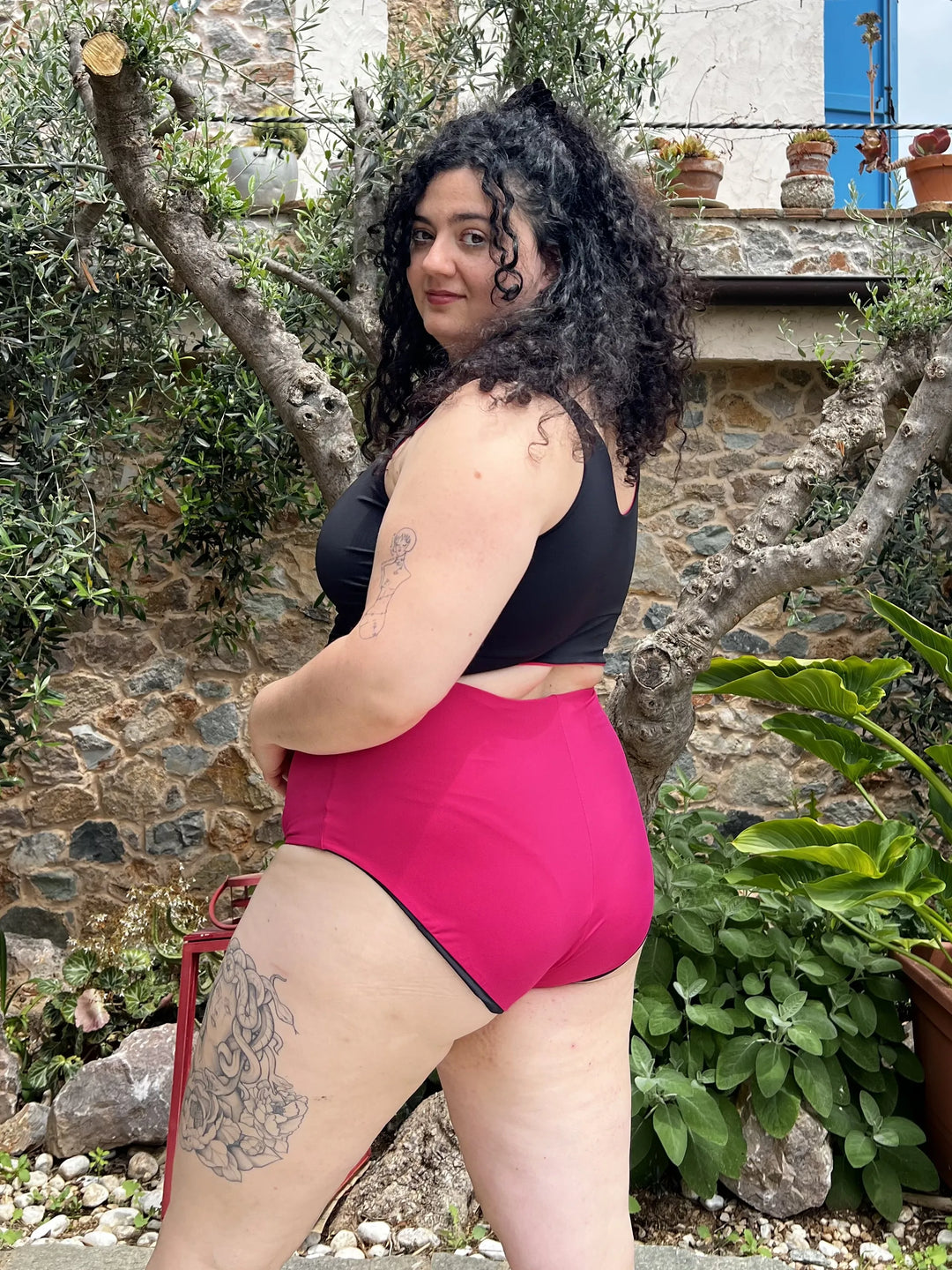 Reggiseno DOUBLE Sculpt - Nero / Fucsia 🦩