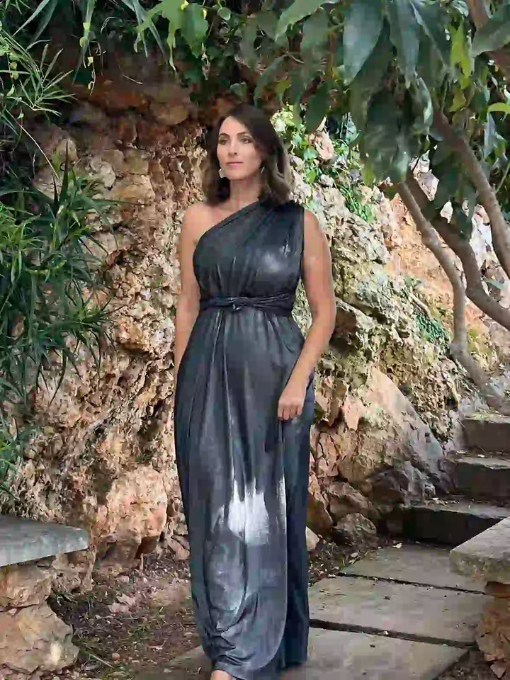 Abito OLIMPIA Multi-way - Lurex editon - Nero