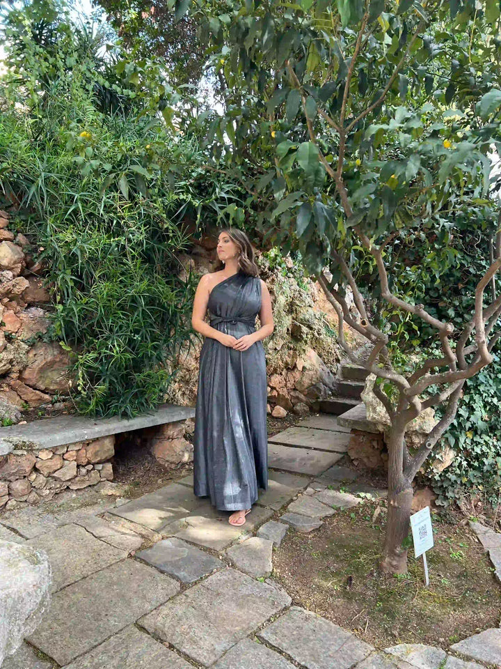 Abito OLIMPIA Multi-way - Lurex editon - Nero